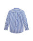 Фото #2 товара Toddler and Little Boys Sailing-Flag Striped Cotton Poplin Shirt