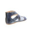 Bed Stu Soto F373012 Womens Blue Leather Zipper Strap Sandals Shoes 6