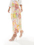 Never Fully Dressed Petite maxi skirt in mixed sunshine print