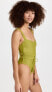 Andrea Iyamah Women's Antii One Piece Belt Swimsuit, Wasabi, Green, M