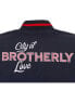 Фото #2 товара Куртка-бомбер JH Design мужская темно-синяя Philadelphia 76ers 2023/24 City Edition из нейлона с полной молнией