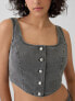 Фото #4 товара Structured Twill Cropped Corset Tank