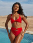 Фото #2 товара Moda Minx X Savannah-Shae Richards high waist bikini bottom in red