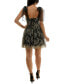 ფოტო #2 პროდუქტის Juniors' Embroidered Tie-Shoulder Mini Dress