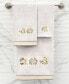 Textiles Turkish Cotton Belinda Embellished Fingertip Towel Set, 2 Piece