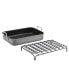 Hard-Anodized Non-Stick 12" x 16" Roaster & Dual-Height Rack