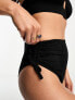 Фото #3 товара Pimkie highwaist bikini briefs co-ord in black