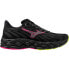 MIZUNO Wave Sky 8 Unisex running shoes Black / Silver / Pink Tetra, 40 - фото #1