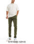 ASOS DESIGN skinny chino in washed dark khaki