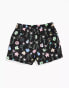 ASOS DESIGN PRIDE genderless co-ord slim short in black with print Черный, 3XL - фото #4