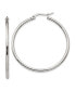 ფოტო #1 პროდუქტის Stainless Steel Polished Diameter Hoop Earrings