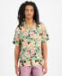 Men's Printed Relaxed Short-Sleeve Camp Shirt