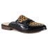 Фото #2 товара Diba True Au Pair Leopard Mule Loafers Womens Black 10618-986