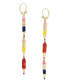 ფოტო #3 პროდუქტის Faux Stone Pencil Mismatch Linear Earrings