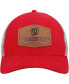 Men's Red, Natural Washington Nationals Rawhide Trucker Snapback Hat