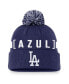 Фото #1 товара Men's Royal Los Angeles Dodgers Hometown Peak Cuffed Knit Hat with Pom