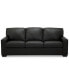 Фото #7 товара Ennia 82" Leather Sofa, Created for Macy's