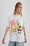 Фото #8 товара Coool Spongebob Oversize Fit Baskılı Kısa Kollu %100 Pamuk Tişört