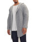 ფოტო #3 პროდუქტის Men's Modern Hooded Two Button Knit Cardigan