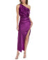 Фото #1 товара The Sei Asymmetrical Silk Maxi Dress Women's Purple 0