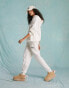 Miss Selfridge oversized jogger co-ord in ivory Бежевый, S - EU 36-38 - фото #1