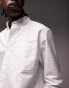 Фото #3 товара Topman long sleeve relaxed 2 pack oxford shirt in white