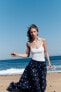 Фото #2 товара Длинная юбка с вышивкой «зеркала» ZARA