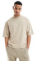 Фото #3 товара Brave Soul heavyweight oversized t-shirt in stone