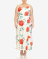 ფოტო #1 პროდუქტის Plus Size Floral Strap Maxi Dress