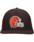 Фото #3 товара Men's Brown Cleveland Browns Logo II Snapback Hat