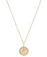 ფოტო #1 პროდუქტის Diamond Libra Disc 18" Pendant Necklace (1/10 ct. t.w.) in Gold Vermeil, Created for Macy's