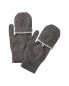 Фото #2 товара Scott & Scott London Blanket Stitch Cashmere Mittens Women's Grey