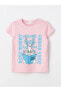 LCW Kids Bisiklet Yaka Bugs Bunny Baskılı Kısa Kollu Kız Çocuk Pijama Takımı