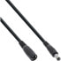 Фото #2 товара InLine DC extension cable - DC plug male/female 5.5x2.1mm - black - 0.5m