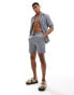 Фото #1 товара ONLY & SONS pull on woven textured short co-ord in navy