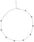 ფოტო #3 პროდუქტის Onyx Bezel Station Necklace in Sterling Silver, 16" + 1" extender