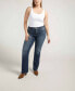 ფოტო #1 პროდუქტის Plus Size Elyse Mid Rise Slim Bootcut Luxe Stretch Jeans