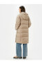 Фото #8 товара Пальто длинное с утеплителем, с капюшоном и карманами Koton