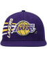 ფოტო #4 პროდუქტის Men's Purple Los Angeles Lakers Retro Bolt Deadstock Snapback Hat
