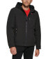 Фото #1 товара Men's Sherpa-Lined Softshell Hooded Jacket