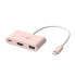 Фото #4 товара USB-разветвитель j5create JCA379ER-N Розовый
