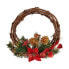 Фото #1 товара Рождественский венок Krist+ 30,48 см, красный, деревянный, пластиковый
