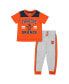 Фото #1 товара Toddler Boys and Girls Orange, Heather Gray Syracuse Orange Ka-Boot-It Jersey and Pants Set