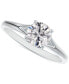 ფოტო #1 პროდუქტის Diamond Round-Cut Engagement Ring (5/8 ct. t.w.) in 14k White Gold