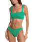 Hunza G 2Pc Xandra Bikini Set Women's Green Os