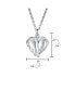 ფოტო #4 პროდუქტის Plain Dome Protection Guardian Angel Wing Feathered Heart Shaped Keepsake Locket Holds Photos Pictures .925 Silver Necklace Pendant Customizable