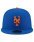 Men's Dwight Gooden Royal New York Mets Jersey Retirement 59FIFTY Fitted Hat Синий, 7 - фото #2