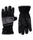 Фото #1 товара Men's Microsuede Water Repellent Gloves with Zipper Pouch