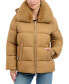 ფოტო #1 პროდუქტის Women's Faux-Fur-Collar Hooded Puffer Coat, Created for Macy's