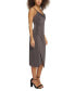 Фото #7 товара Women's Cowlneck Sleeveless Bodycon Slip Dress